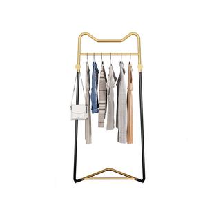 轻奢网红墙角转角挂衣架家用落地卧室角落衣帽架拐角贴墙衣服架子