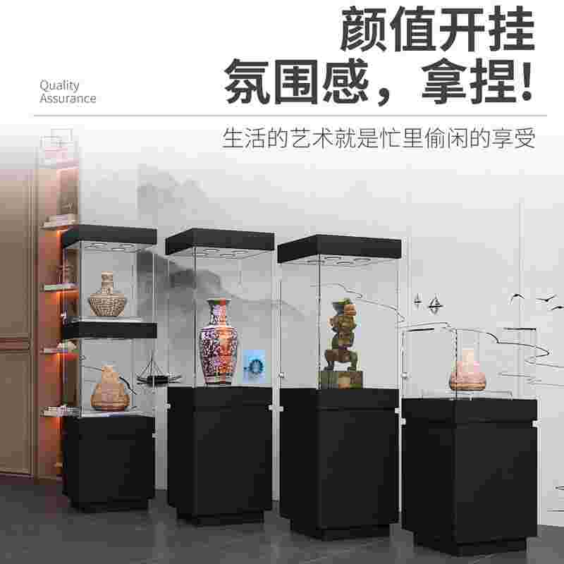 博物馆展示柜古董瓷器玻璃展柜珠宝首饰玻璃柜台古玩玉器独立展柜