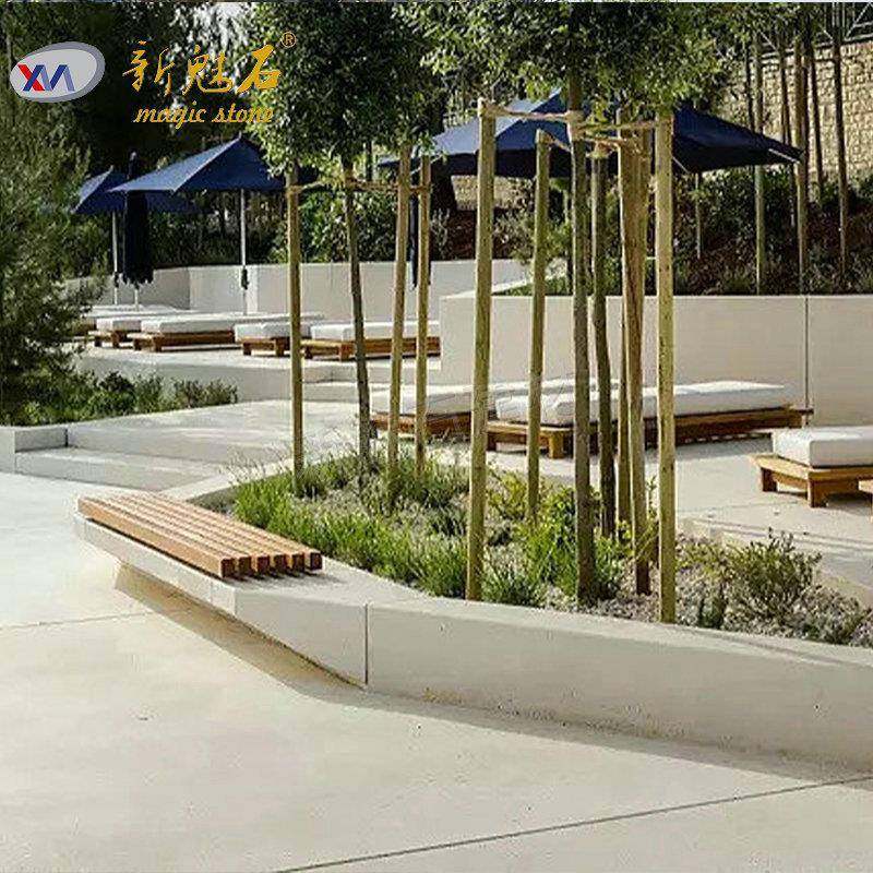 清水混凝土树池松木竹木与水泥组合户外公园景观座椅树池花池长椅,基础建材,透水混凝土,淘宝优惠券,粉丝福利购,淘宝优惠卷