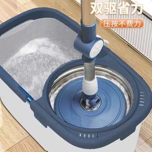 免手洗自拧水旋转一拖净家用自动拖布甩干脱水好神拖 拖把2024新款