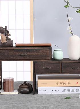 9C老憨面实木桌收纳架学桌生书SZO桌小书架飘窗收纳书柜组合上整