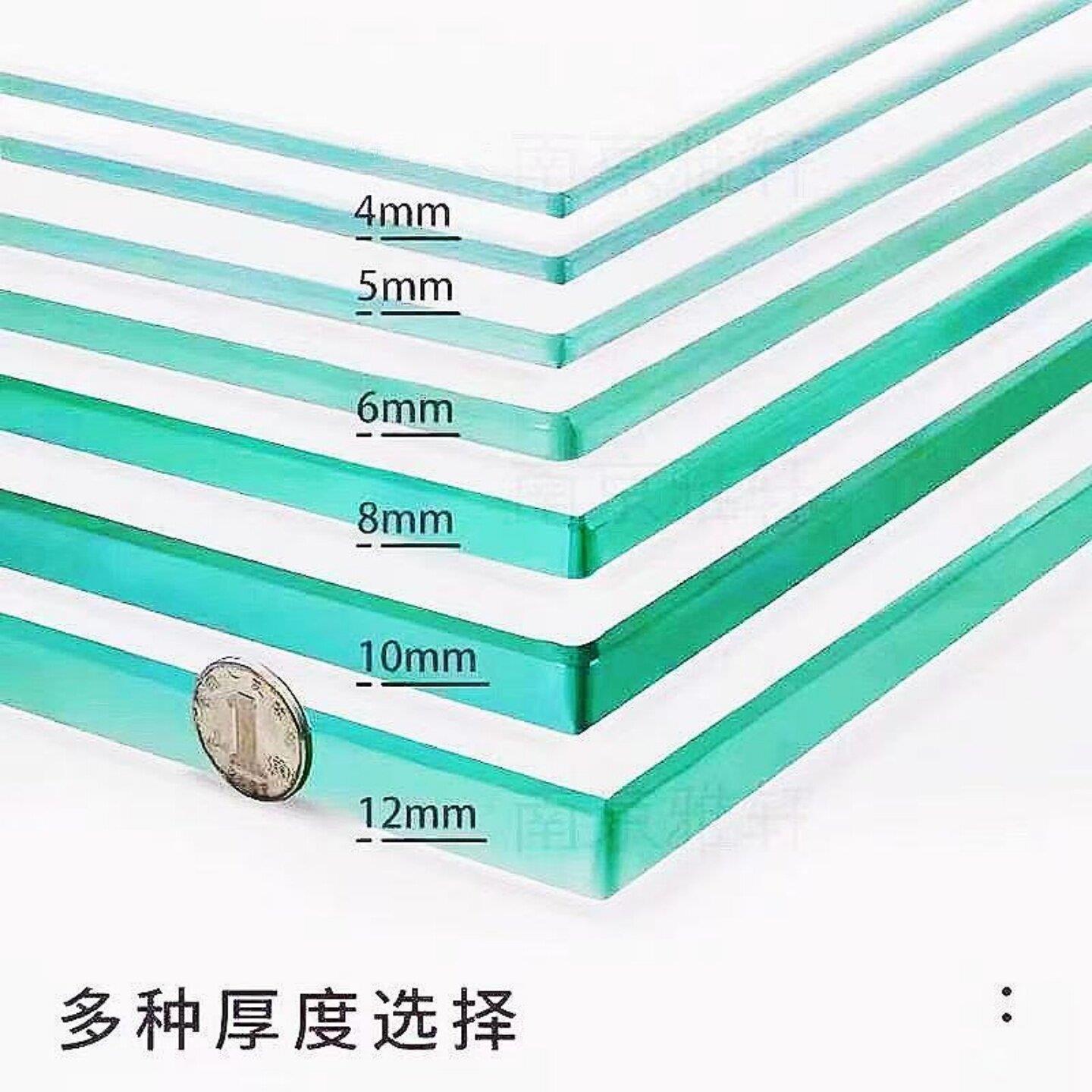 钢化玻璃片定制桌面板家用餐桌台面隔板桌垫超白鱼缸双层夹胶定做