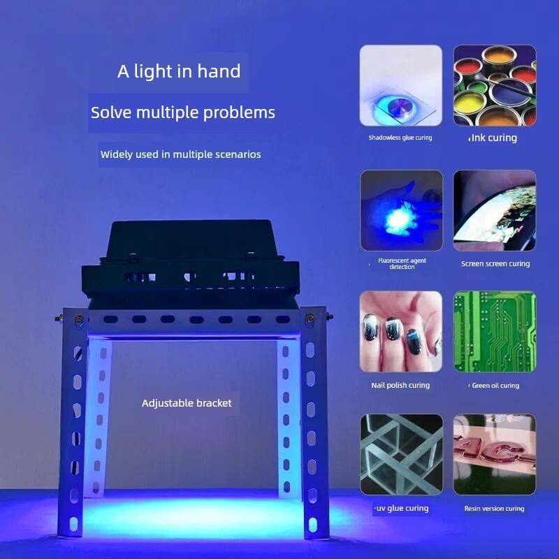 Led Uv Uv手固化灯大功率无影胶感光胶油墨丝印荧光图案图片