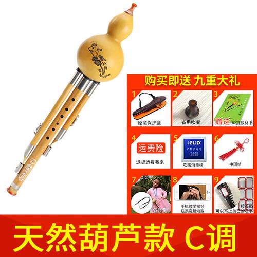 高档竹之韵 傣防摔用型C调降B调儿童成人耐初学入门 葫芦丝初学者