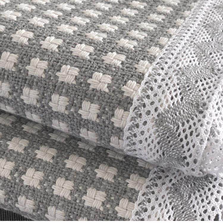 经典格子防滑棉麻沙发巾单件套装加厚沙发垫简约现代中式四季亚麻