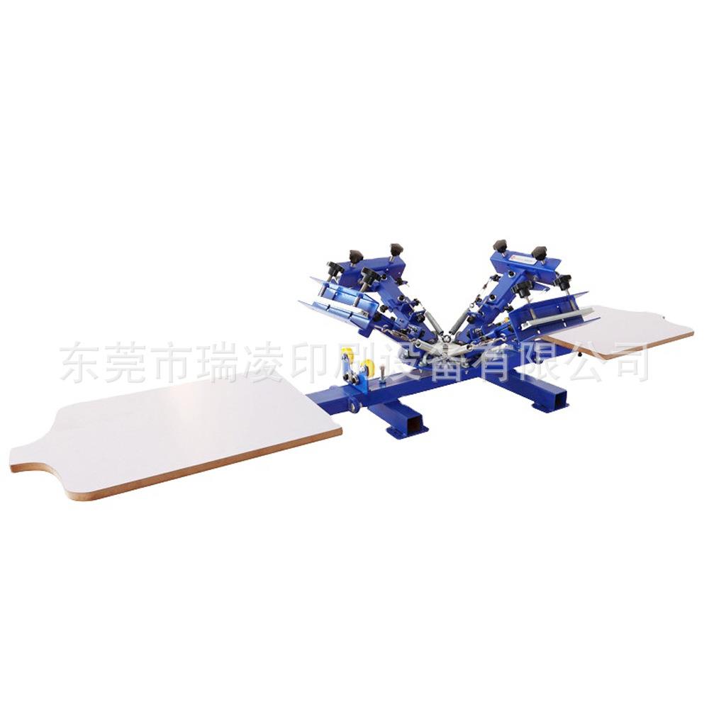 四色两工位桌面手动丝印机NS402-EAM丝网印刷机