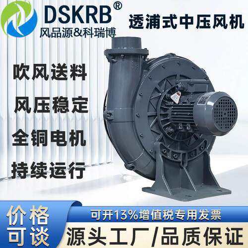 气体粉尘输送工业鼓风机TB-100锅炉送风带过滤器750W透浦中压风机