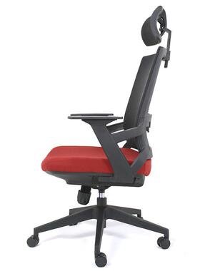 新款工办公职员椅带轮转椅高椅靠背转时VLE尚员主播办公椅员工椅