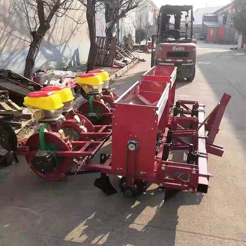 2行4行覆膜花生播种机玉米播种机免扣膜可加滴灌喷行距38-55cm