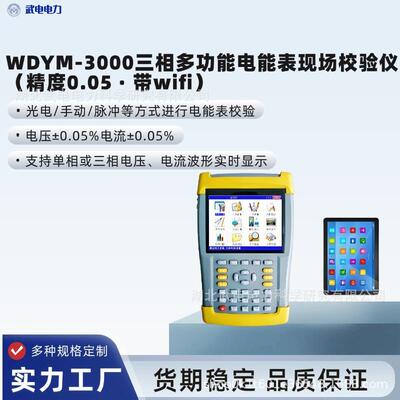 WDYM-3000三相多功能电能表现场校验仪精度0.05带wifi
