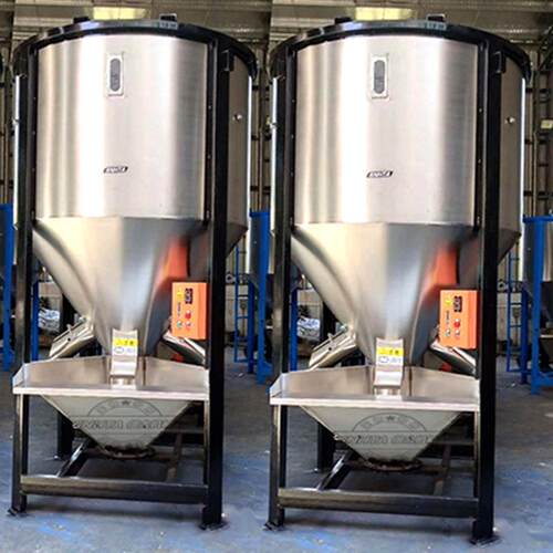 不锈钢1吨塑胶颗粒l立式混合拌料机信易5吨干燥自动混合料搅拌机