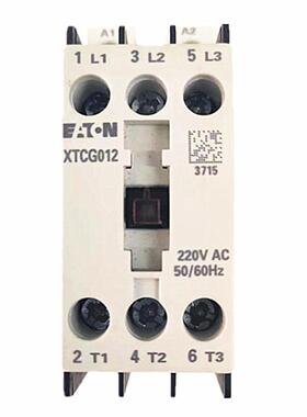 伊顿EATON超薄型E系列3极交流接触器 XTCG012 AC220V