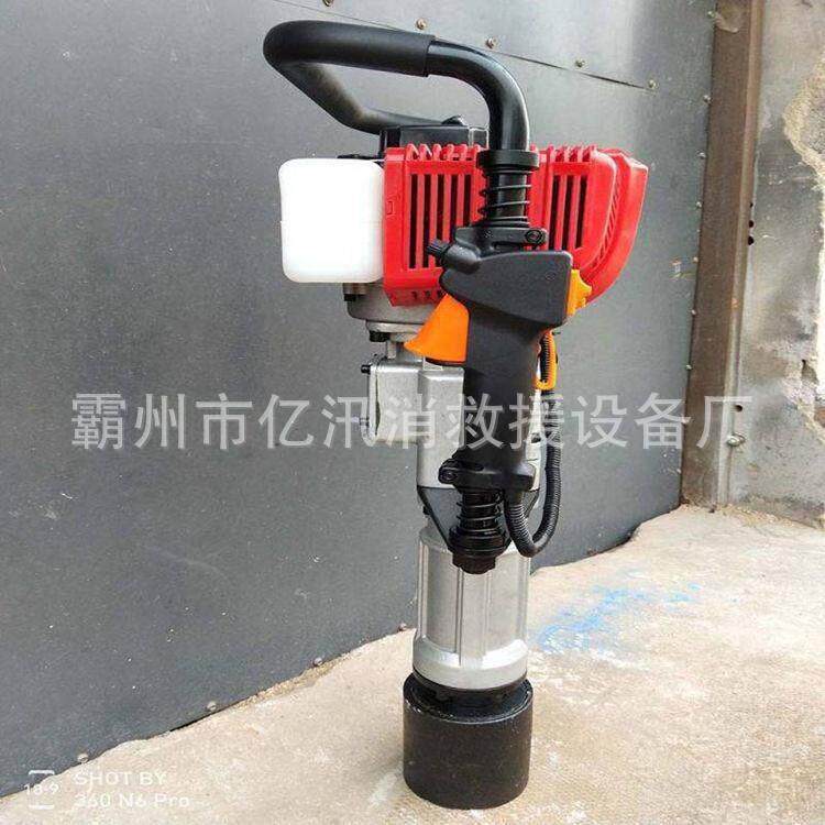 防汛二冲程人打墩机打桩直径20cm手持式打桩机建筑工地埋桩机