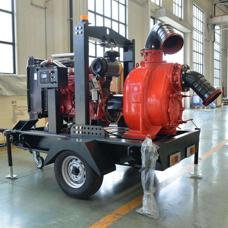 华全柴抗油机水泵机组移动拖车920抽水泵旱防汛灌溉机抽水厂家直