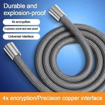 1.5/2.0 Meter Bathroom Nylon High Pressure Smooth Shower