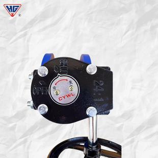 上海沪工阀门手动球墨铸铁双向软密封中线涡轮法兰蝶阀D341X16Q