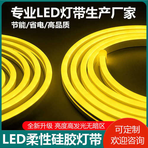 led长条霓虹灯灯带硅胶柔性LED户外防水12v高亮灯牌做字灯条