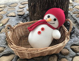 原创个性创意圣诞新年diy手工，制作袜子娃娃材料包小雪人