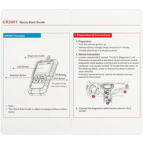 元征 X431 Creader /CR3001 OBD II全功能读码卡海外英文版