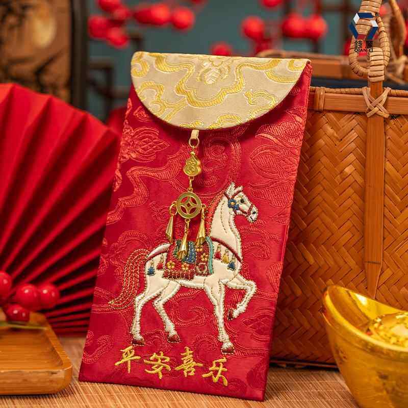 马年刺绣锦缎布艺万元利是封中式喜包满月压岁钱包新年赠礼国潮风,节庆用品/礼品,红包/利是封,淘宝优惠券,粉丝福利购,淘宝优惠卷