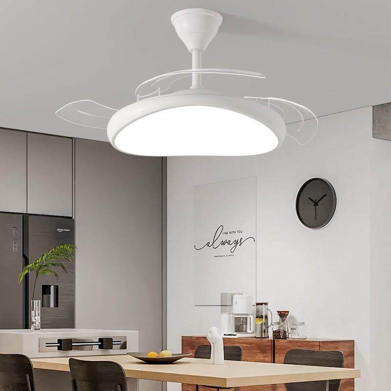 卧室风扇灯全光谱护眼简约静音led隐形吸顶餐厅卧室风扇灯吊扇灯