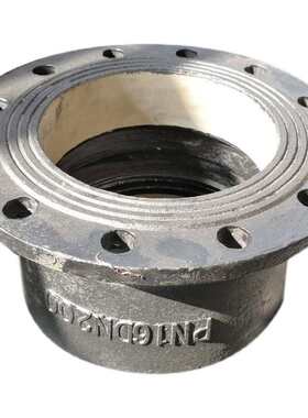 承盘短管dn100 150 200 300 400平承短管 甲管大头法兰球墨管配件