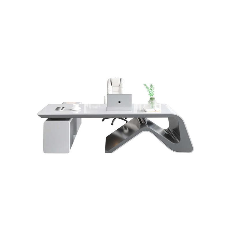 时尚办公家具烤漆老板桌白色总裁桌经理桌主管桌大班台主管办公桌