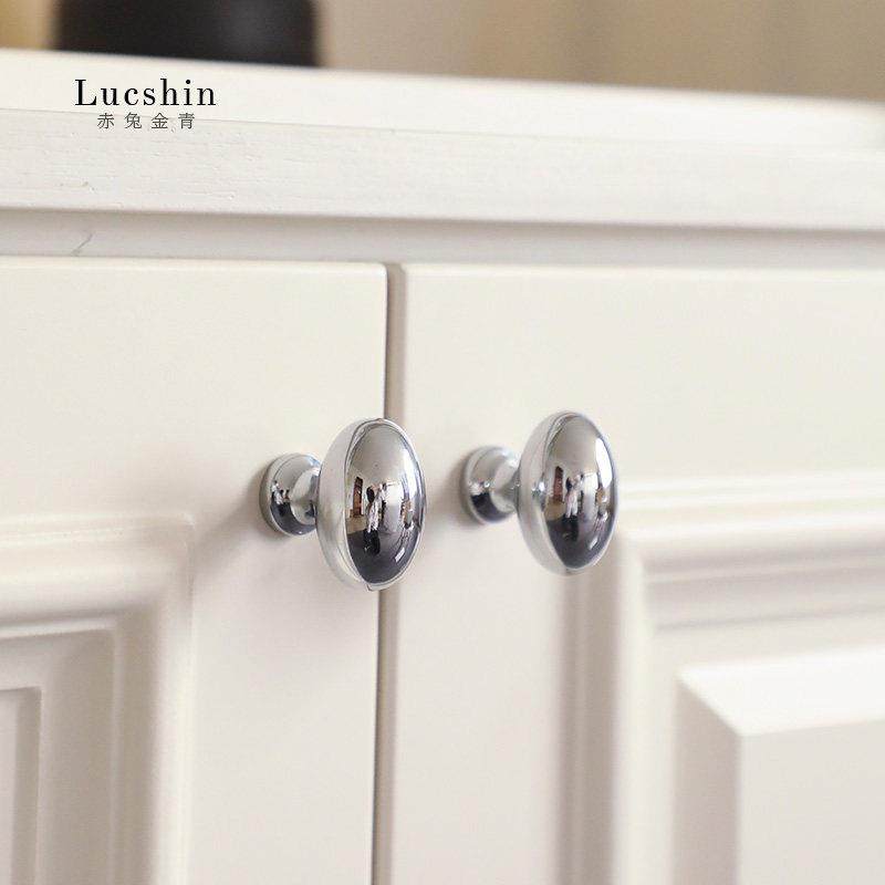 法式鸽子蛋实心纯黄铜柜门把手银色电镀家俱衣柜抽屉柜门单孔把手,基础建材,小拉手,淘宝优惠券,粉丝福利购,淘宝优惠卷