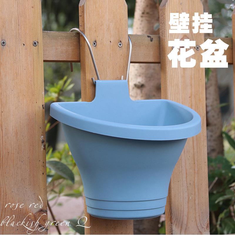 诚信园艺壁挂花盆塑料挂钩阳台栏杆花盆室内盆栽垂吊吊兰厂家直销