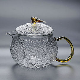 耐高温锤纹耐热玻璃过滤泡茶壶，家用茶水分离泡，茶器一人饮套装