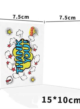 25-50PCS Colorful Folded Thank You Card Holiday Blessings Po