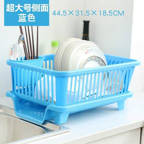 沥水碗盘架碗碟收纳架水槽置物架餐具家用厨房台面碗筷滤水收纳盒