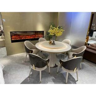 意式轻奢大理石餐桌餐椅简约舒适椅子有靠背餐厅客厅椅子批发