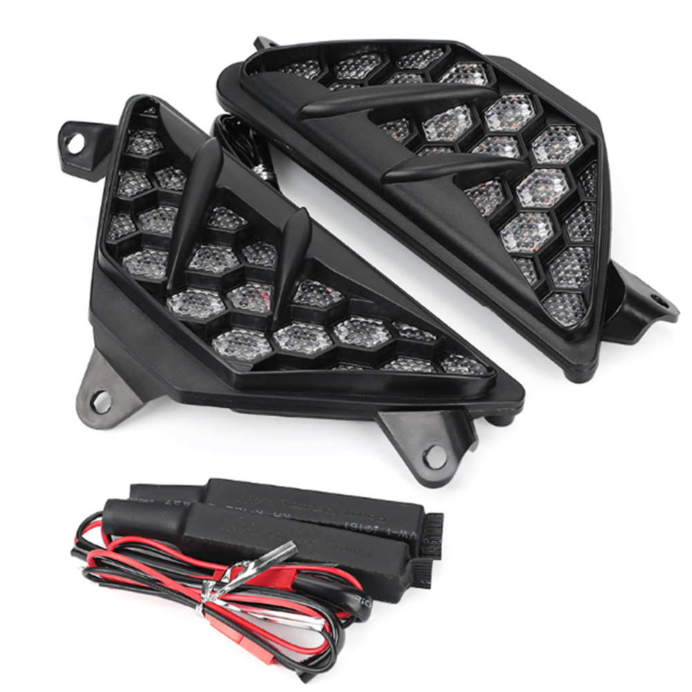 适用川崎NINJA400 忍者650改装LED转向灯ZX-6R蜂巢信号灯摩托配件