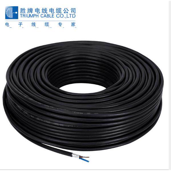 胜牌东莞供应多芯电子线UL2464-22AWG/3C现货黑色带屏蔽