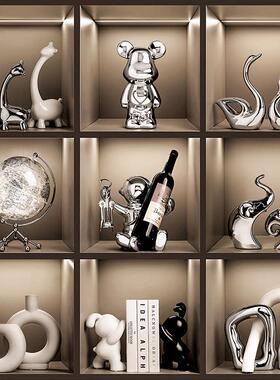 现代酒柜装饰品摆件高端轻奢大气上档次客厅电视柜餐柜乔迁礼品