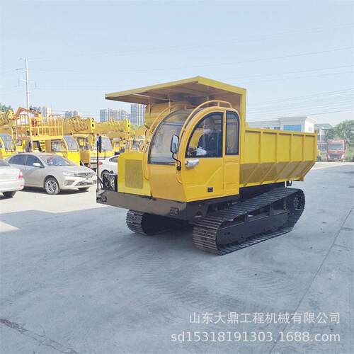 10吨矿用履带运输车山地沼泽履带运输车履带底盘自卸车