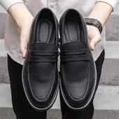 PTU韩鞋 男鞋 式 男式 025夏季 透气2休闲式 打蜡破旧皮鞋 便英式