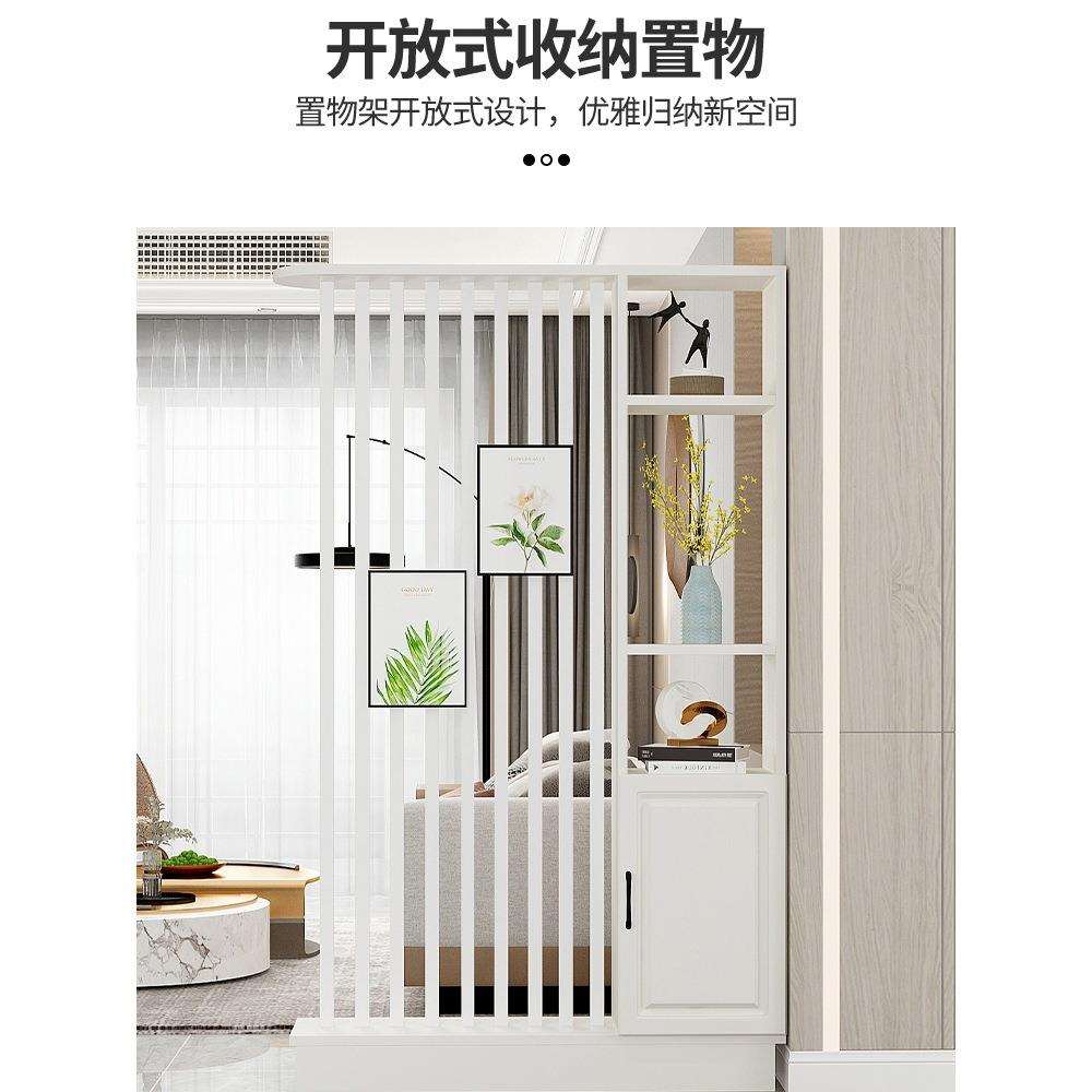 新中式入户屏风隔断客厅装饰柜简约现代家用创意门厅柜隔厅柜轻奢