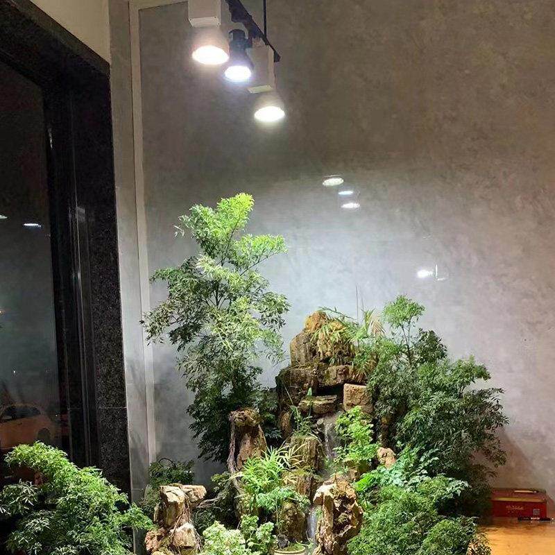 LED雨林缸室内花卉造景植物生长照明补光灯全光谱植物灯轨道射灯