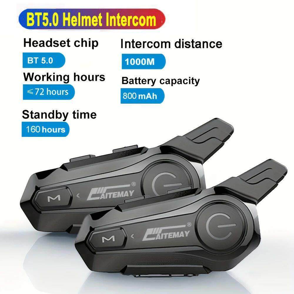 Moto Helmet Intercom Headset Bluetooth-compatible 5.0 Motorc