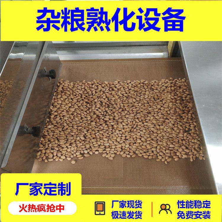 燕麦片五谷杂粮烘干杀菌设备杀虫卵不锈钢隧道式干燥熟化机多种