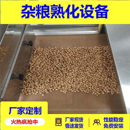 燕麦片五谷杂粮烘干杀菌设备杀虫卵不锈钢隧道式干燥熟化机多种