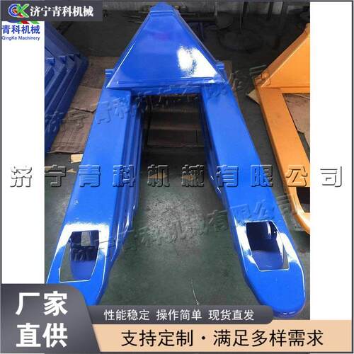 手动式液压运输叉车 建筑施工水泥传输设备 工厂车间物料运输车