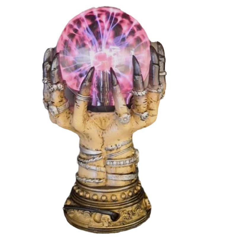 厂家一个起批魔幻场景布置个性魔手静电离子闪电光魔法球魔灯