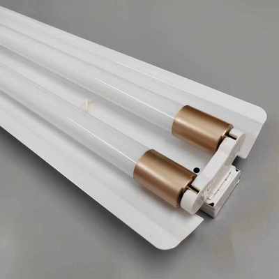 T8LED双支带罩灯架60CM90CM120CM双管支架日光灯灯管灯座整套