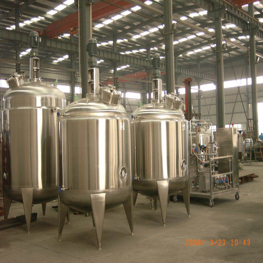 500L电加热反应釜不锈钢304配液搅拌罐混合搅拌保温配液罐变频