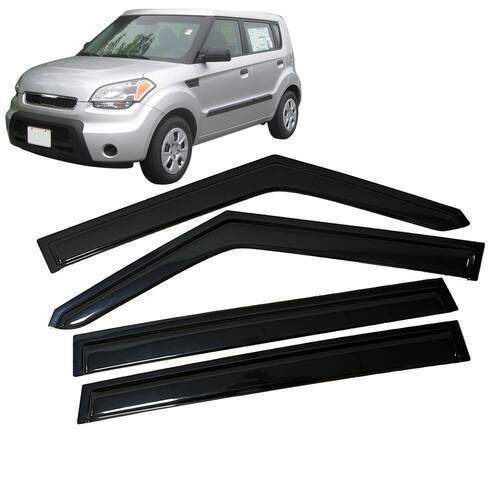 适用起亚KIA SOUL AM 2009-2013晴雨挡侧窗导流板雨眉加厚注塑透