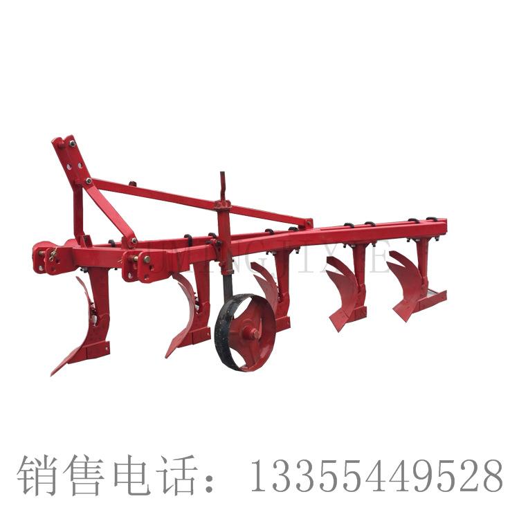 单铧25cm深度犁 四轮三点悬挂式铧式犁 1L-525中型5铧犁翻土