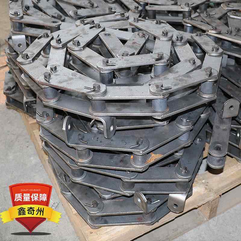 工业传动链条大节距链条双排弯板滚子链异形非标链条碳钢重型链条